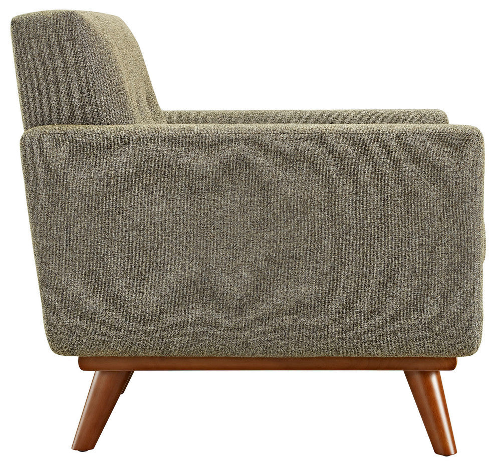 Modern Oatmeal Engage 2 Piece Armchair and Ottoman