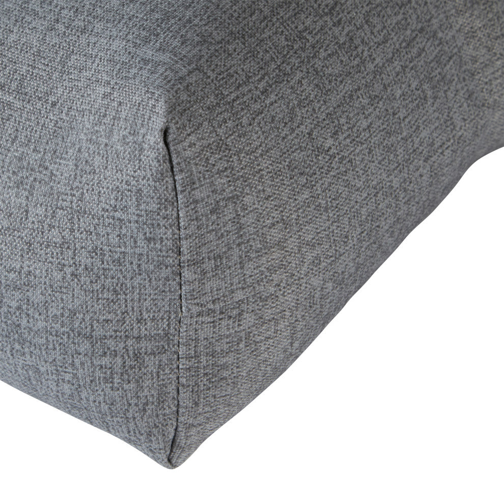 51-inch Outdoor Bench Cushion, Heather Gray