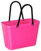 Hinza Reusable Grocery Tote Bag From Sweden - Recyclable or Green Plastic 2 size, Pink, Mini