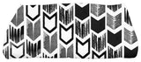 Peace 1,Geometric Print Bath Towel,Black, 28 x 58"