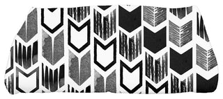 Peace 1,Geometric Print Bath Towel,Black, 28 x 58"