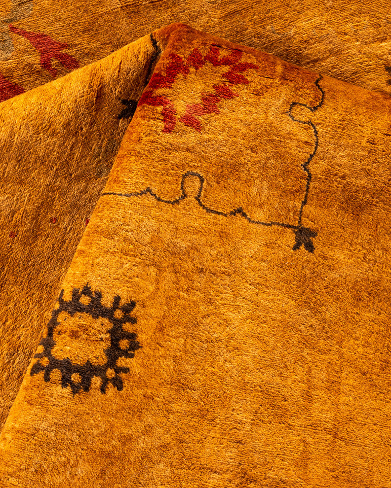 Fine Vibrance, One-of-a-Kind Handmade Area Rug Yellow, 16'0"x12'4"