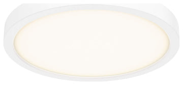 10" Round Indoor/Outdoor LED Flush Mount, White