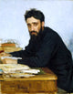 Ilia Efimovich Repin Portrait of writer Wrapped Canvas, 21"x28"