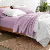Bare Home 1800 Microfiber Sheet Set, Lavender, Split King