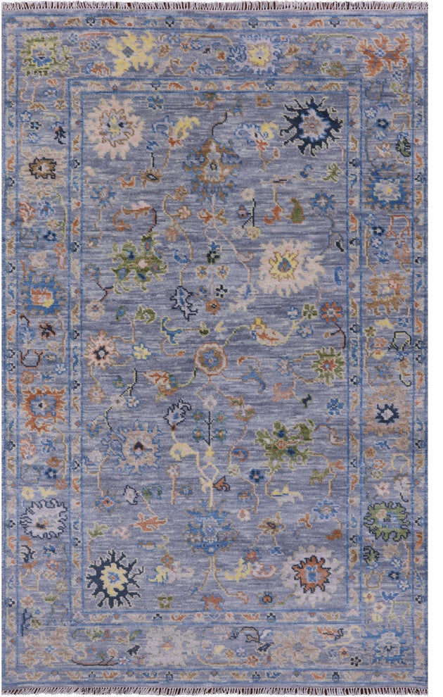 Turkish Oushak Handmade Wool Rug 5' 1" X 8' 6" - Q15351