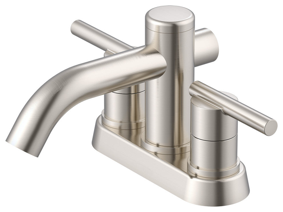 Parma Two Handle Centerset Lavatory Faucet Chrome, Brushed Nickel