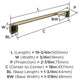 Amerock Revitalize Traditional Towel Bar, Golden Champagne, 18" Center-to-Center