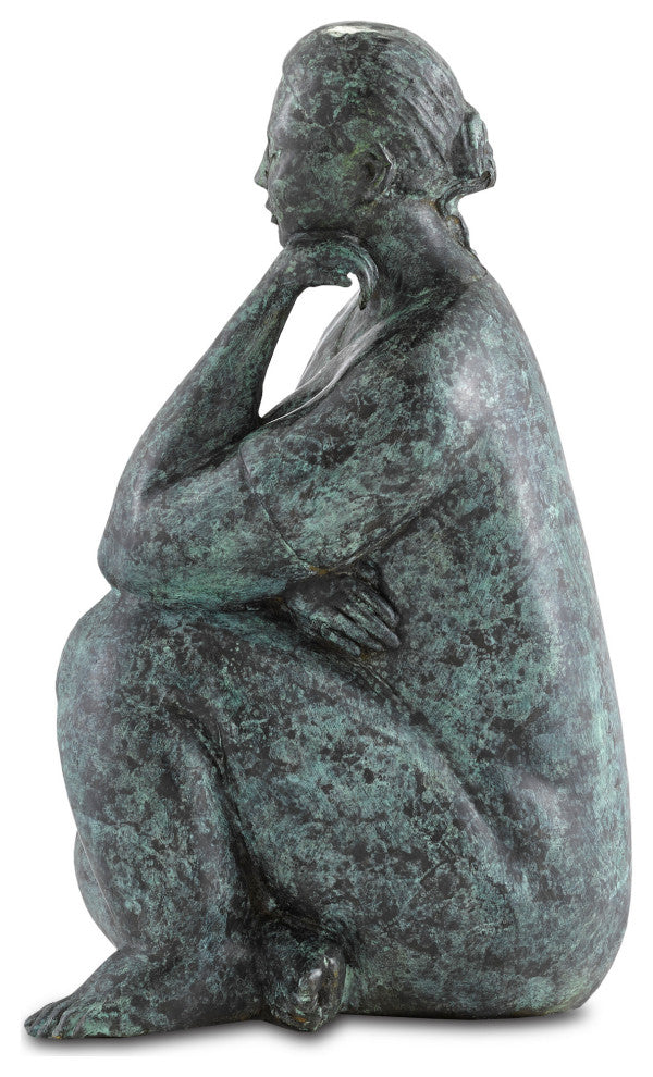 Lady Meditating Bronze