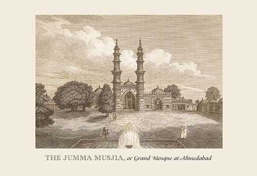 The Jumma Musjia at Ahmedabad- Fine Art Giclee Print 24" x 36"