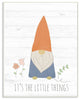 Kids Inspirational Word Colorful Gnome, 12"x18"