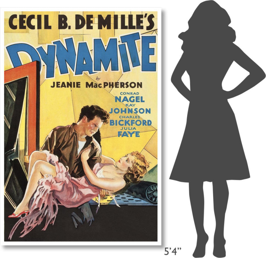 "Vintage Film Posters: Dynamite" Digital Paper Print, 42"x62"
