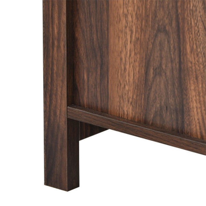60 inch Retro TV Stand adjustable panels Open Style TV Cabinet