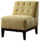 Cassia Accent Chair, Yellow Fabric
