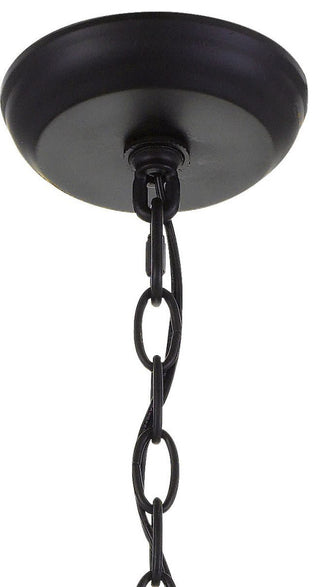 Crystorama Lighting Group 609 Rylee 8 Light 25"W Beaded Empire - Matte Black