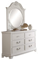 4-Piece Libby Girls Cottage Twin Bed, Dresser, Mirror, Nightstand, White