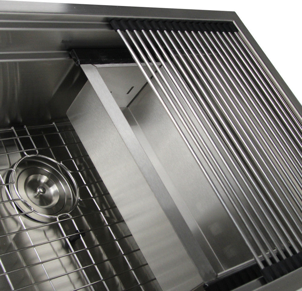 Nantucket Sinks 32'' Pro Series Large Prep Station Single Bowl