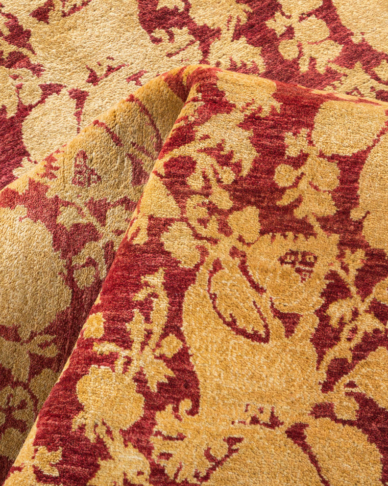 Mogul, One-of-a-Kind Hand-Knotted Area Rug Red, 9'1"x11'9"