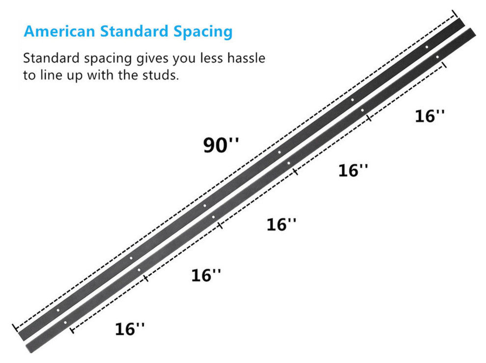 Vancleef Sliding Barn Door Hardware for Double Door, Gear Design, 15'