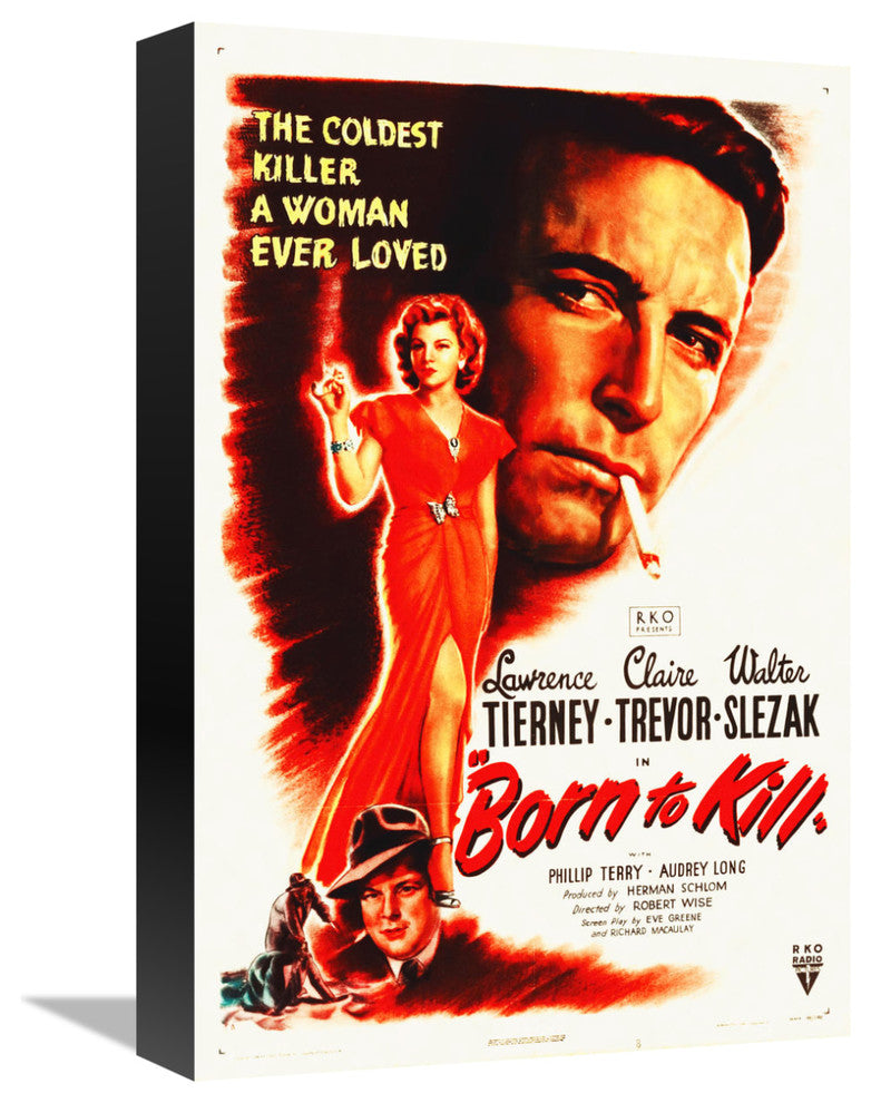 "Born To Kill" Stretched Canvas Giclee by Hollywood Photo Archive, 11x16"