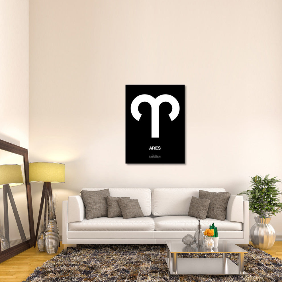 "Aries Zodiac Sign White" Fine Art Print