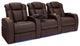 Seatcraft Athenian Home Theater Seating, Brown, Row of 3