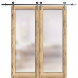 Double Barn Door 64 x 80 | Planum 2102 Oak | 13FT
