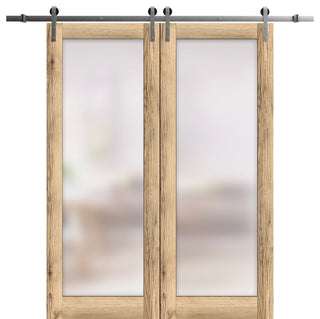 Double Barn Door 64 x 80 | Planum 2102 Oak | 13FT