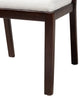 Joana Bohemian Dark Brown Mahogany Wood and Natural Abaca Dining Side Chair