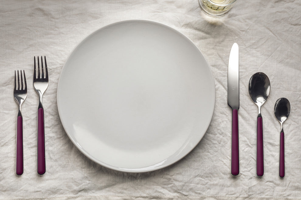 Fantasia Flatware Set, Light Mauve, 5 Pcs.