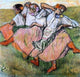 Edgar Degas Three Russian Dancers, 20"x20" Gallery Wrapped Canvas Print