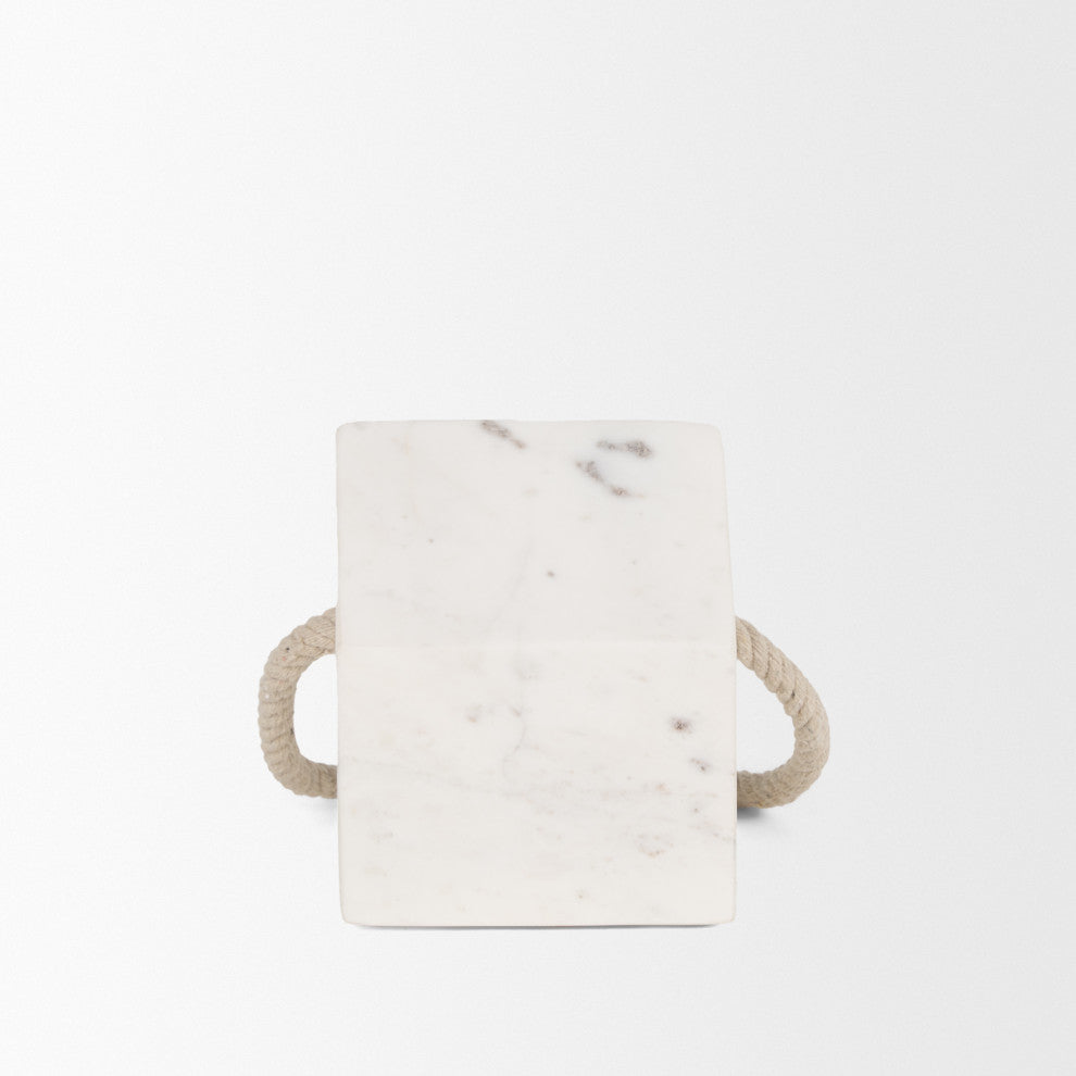 Raena White Marble House Door Stopper