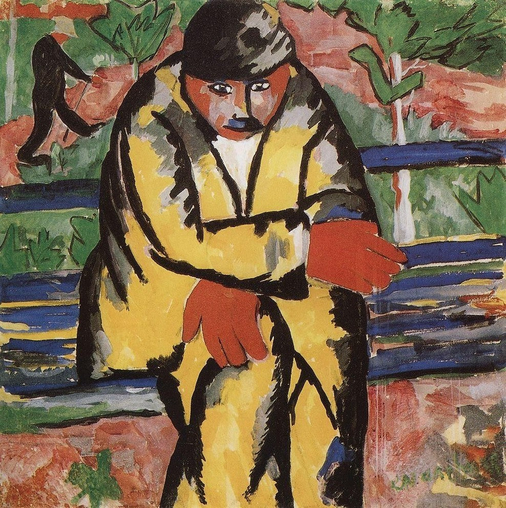 Kazimir Malevich On the Boulevard - 20" x 20" Premium Canvas Print