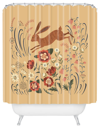 Pimlada Phuapradit Brown Hare Shower Curtain, 72"x69"