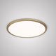 Geos 15" LED Round Low-Profile Flush Mount 3000K, Brass