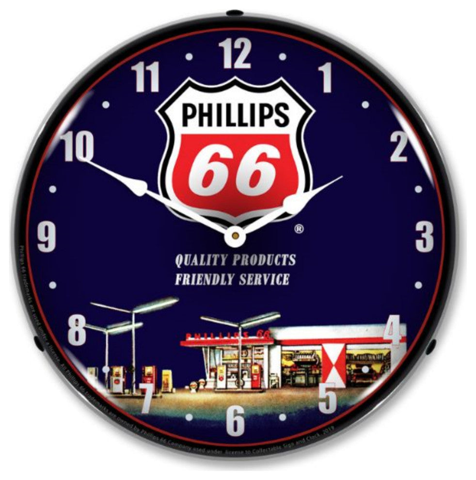 PH661903890 Phillips 66 Gas Station 1 Clock