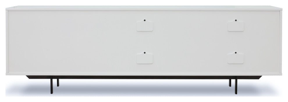 Tucker Large Media Console, White