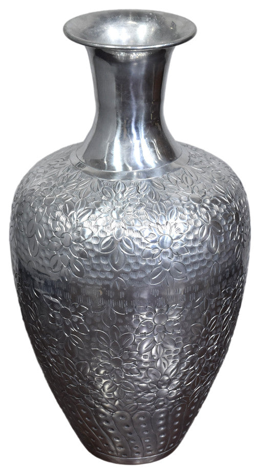 Handmade Aluminium Traditional Floor Flower vases For Indoor, Gold