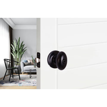 Contemporary Series Arapaho Privacy Knob, Flat Black