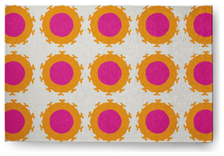 Pan Bubbles Spring Chenille Rug, Orchid, 4'x6'