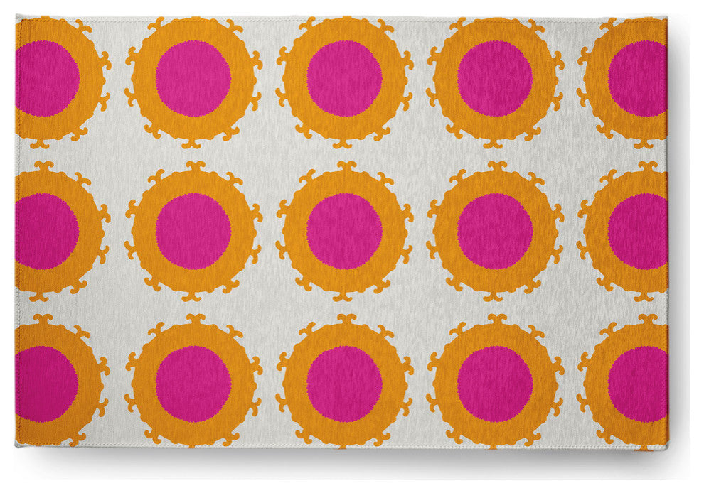 Pan Bubbles Spring Chenille Rug, Orchid, 4'x6'