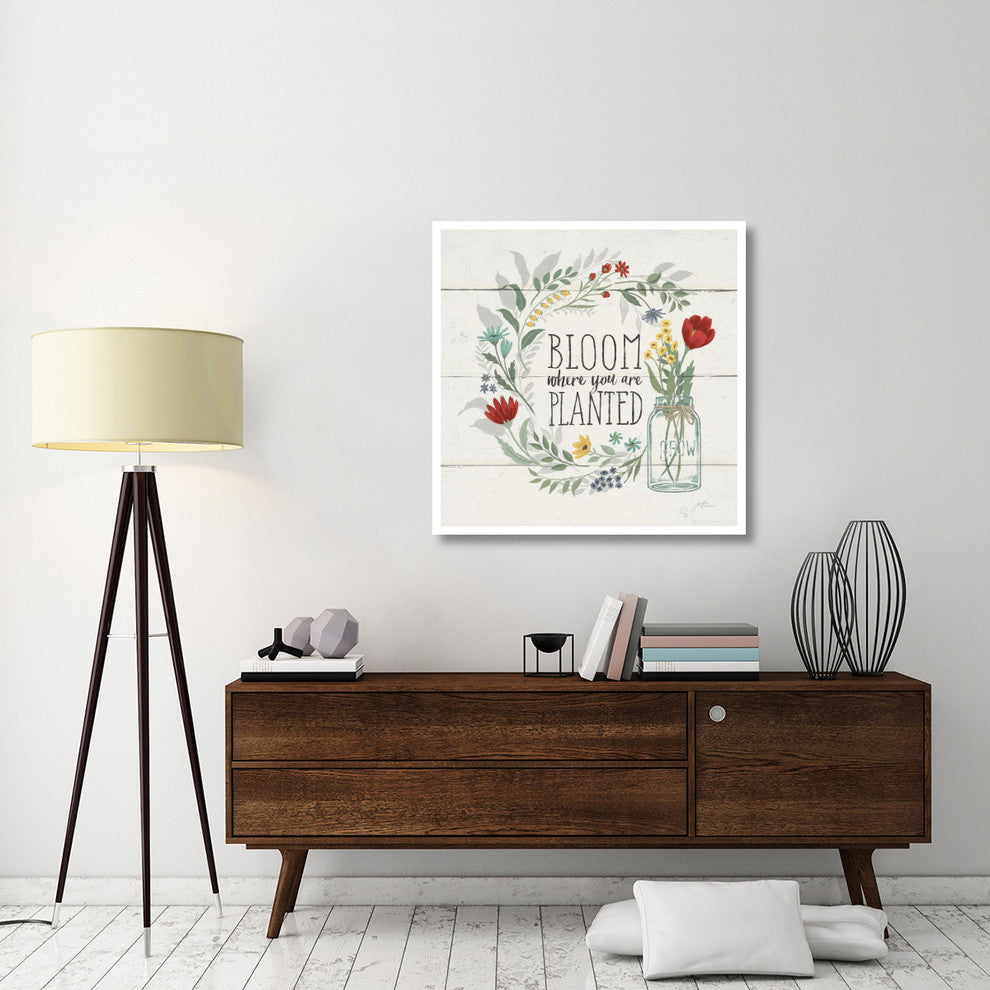 "Blooming Thoughts III" Digital Paper Print by Janelle Penner, 38"x38"