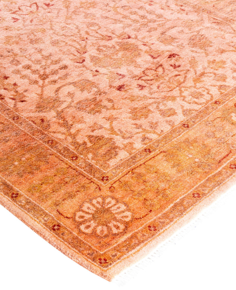 Overdyed One-of-a-Kind Hand-Knotted Area Rug Beige, 3' 0" x 10' 6"