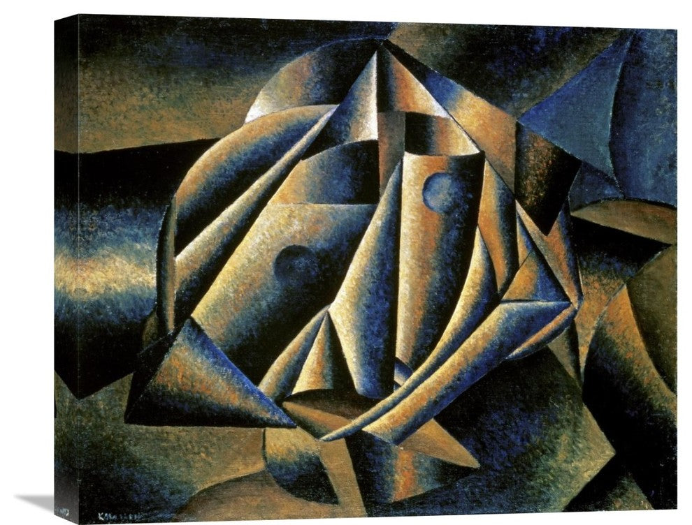 "Face of a Peasant Girl" Stretched Canvas Giclee by Kazimir Malevich, 22"x18"