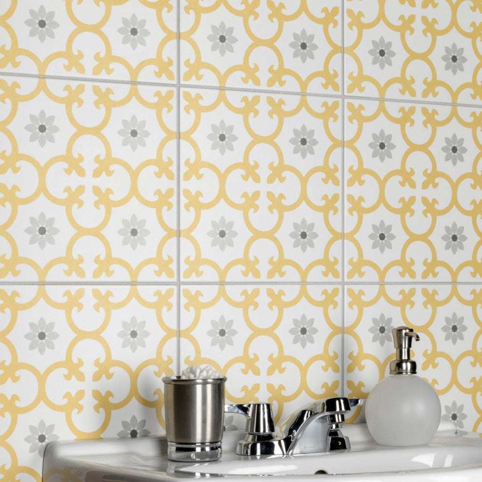 Daria Dandelion Porcelain Floor and Wall Tile