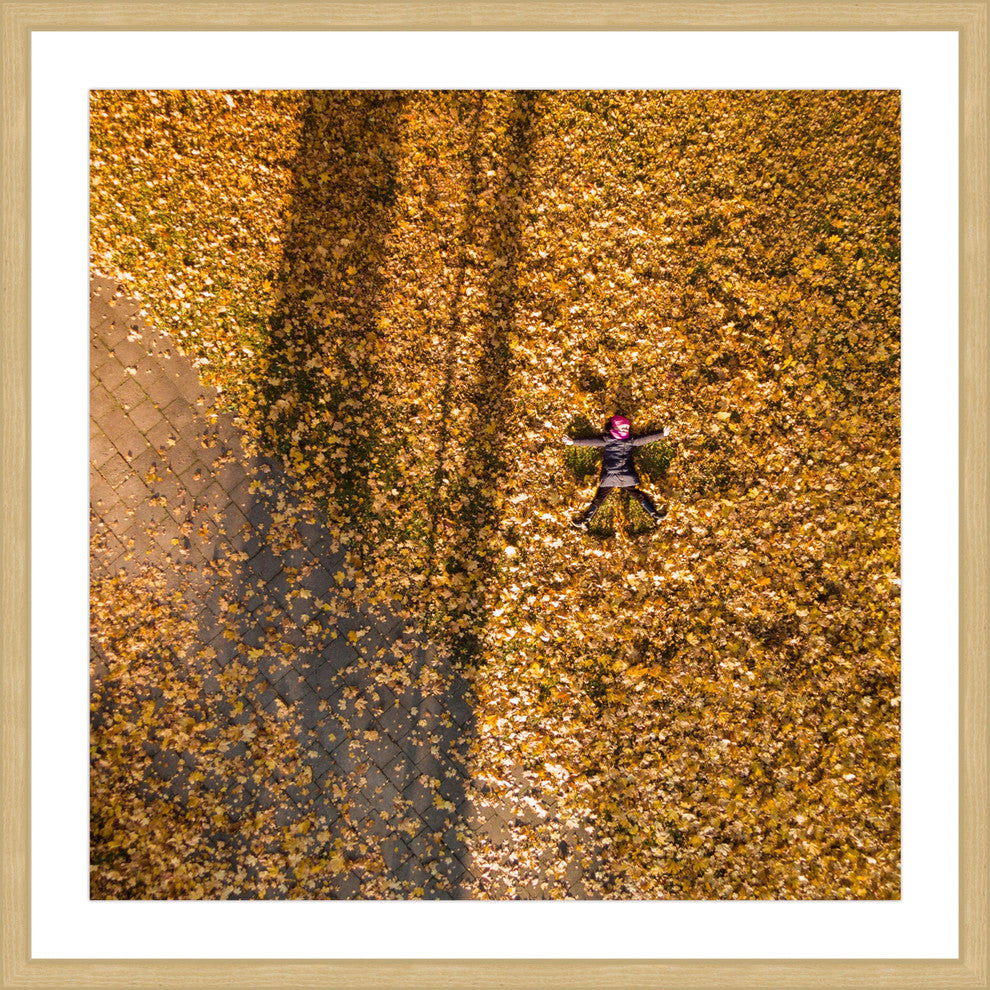 "Leaf Angel" Framed Print by Karolis Janulis