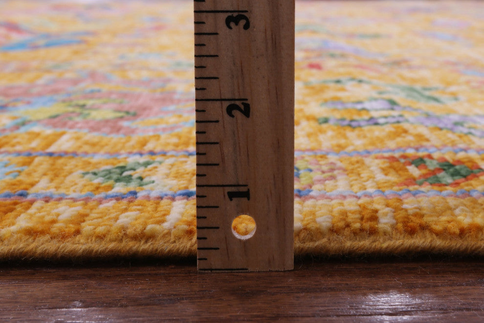 8' Square Turkish Oushak Handmade Wool Rug - Q16061