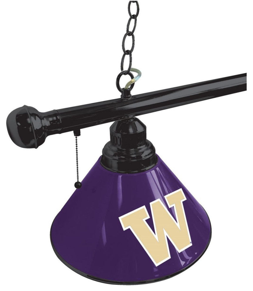 Holland University of Washington 3-Shade Billiard Light - Black