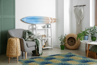 Pineapple Stripes Chenille Rug