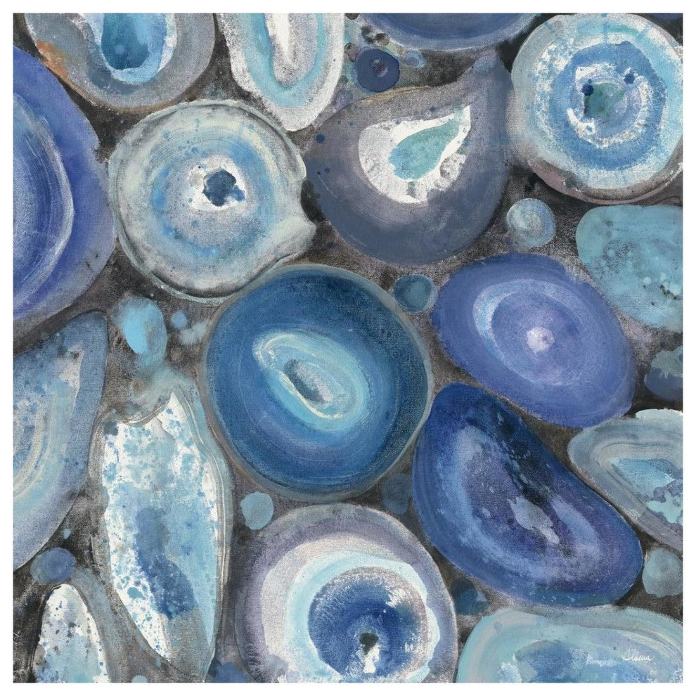 "Stone Circles II Crop" Digital Paper Print by Albena Hristova, 38"x38"